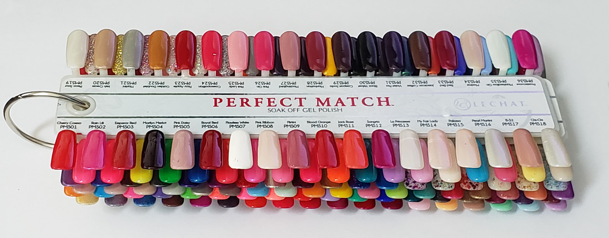 Perfect Match Gel Polish Color Chart - wide 2