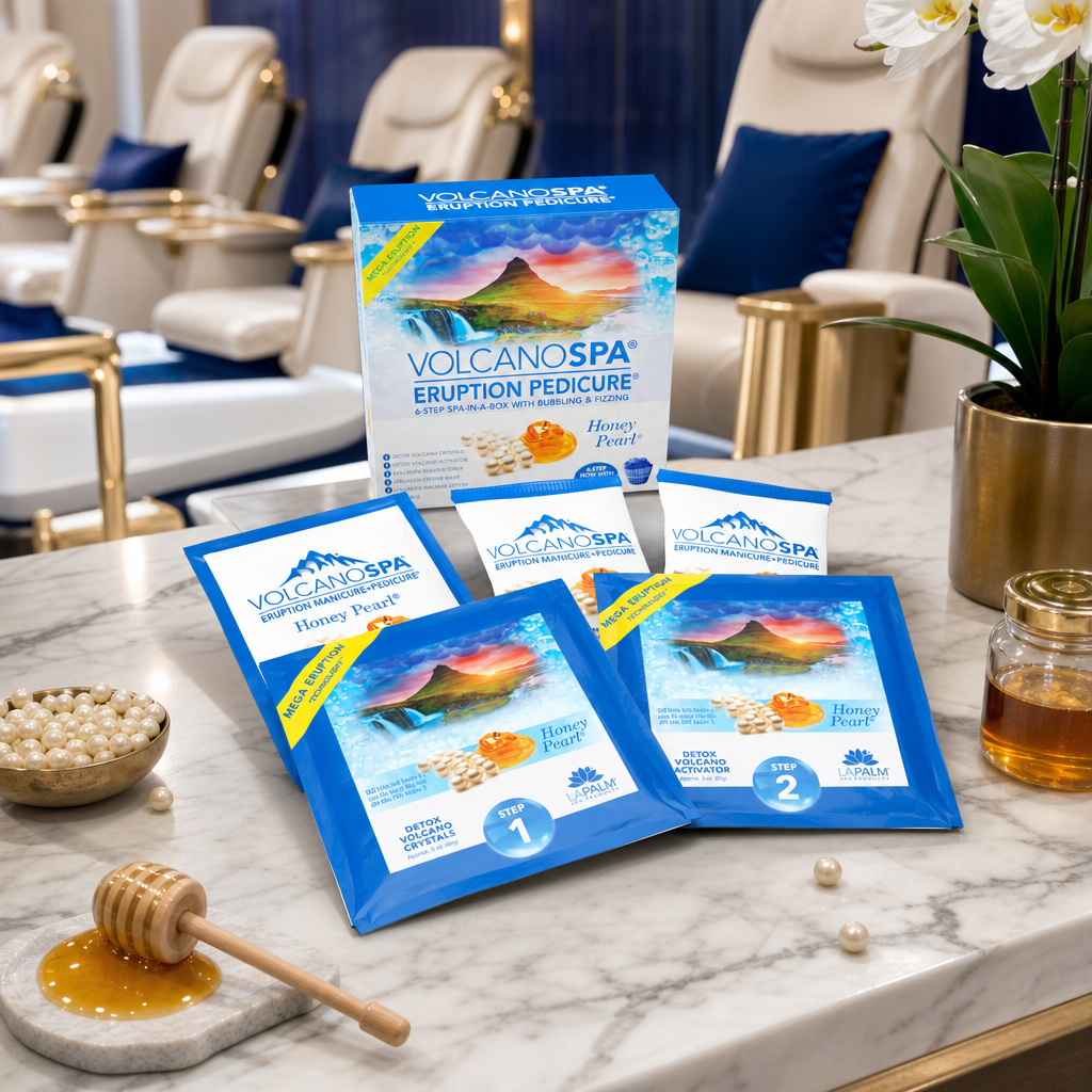 La Palm VOLCANOSPA Pedicure 5-Step Treatment - Honey Pearl